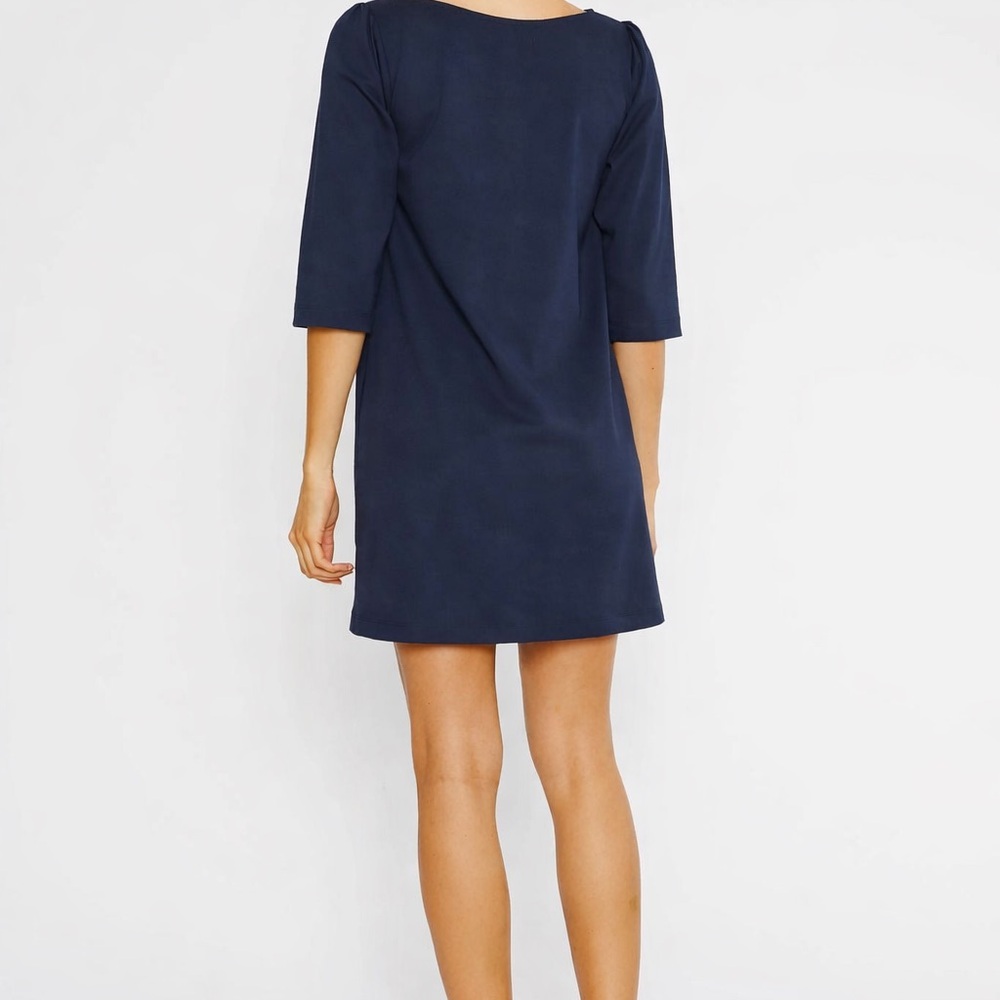 Ripley Rader Classic A-Line Dress Navy 2 - Picture 2 of 2